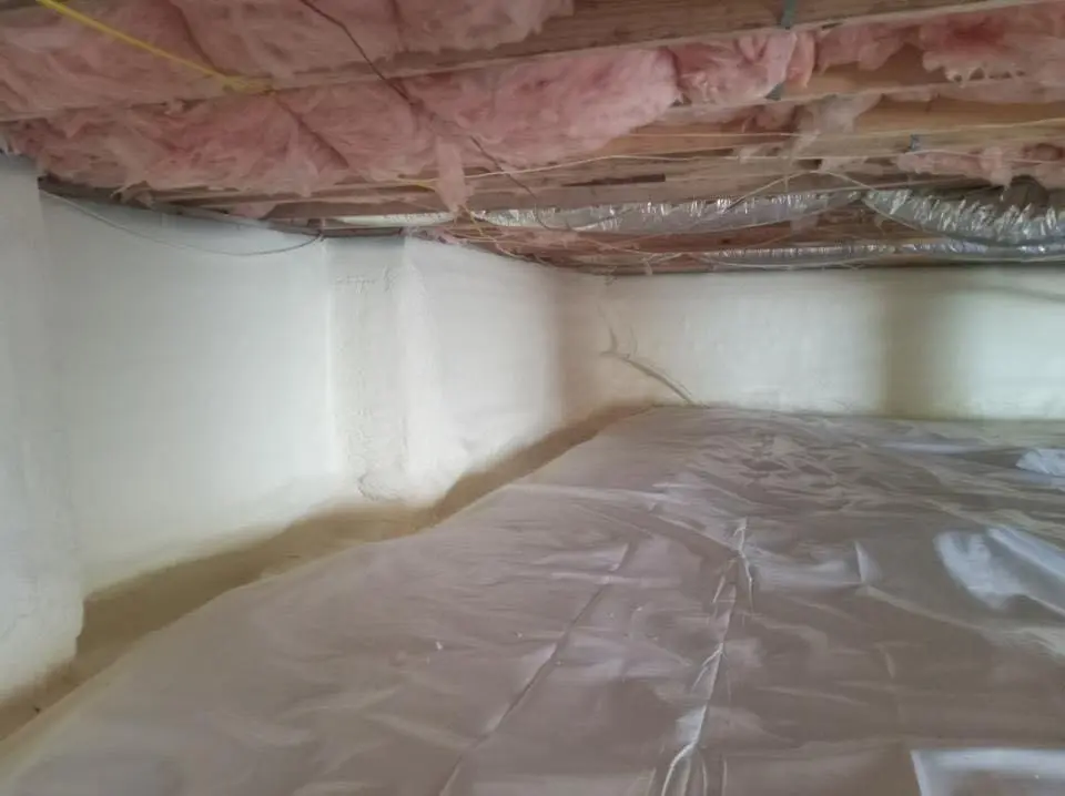 Crawl space encapsulation with closed-cell spray foam for Spray Foam Roofing in Fort Smith